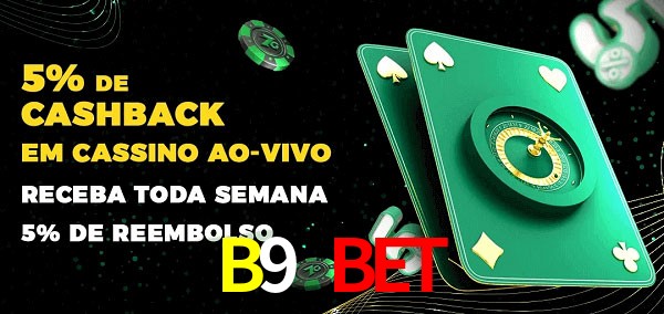 Promoções do cassino ao Vivo B9 Bet